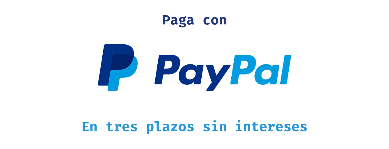 Paga con Paypal en 3 plazos sin intereses